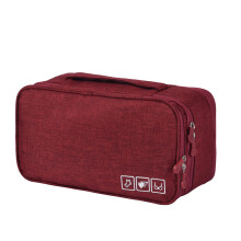 Cube de rangement étanche à plusieurs compartiments, organisateur de sous-vêtements de voyage pour soutien-gorge, chaussettes et lingerie.