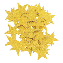 100 Pcs Gold Star Confetti Decorative Decoupage As