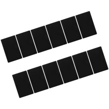 12Pièces Cartes Aluminium Blank Noires Pour Plaques Gravées