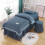 Massage table cover 4piece set, spa bed sheet  stool cover  pillowcase (Navy Blue) Ref: 9808 3