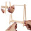 Colgador Plegable De Madera Beige Para Ropa De 7