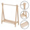 Colgador Plegable De Madera Beige Para Ropa De 10