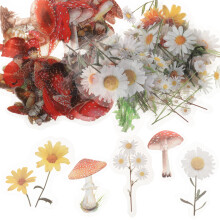 2Jgo Pegatinas DIY Pet Para Diario, Floral Vintage Y Plantas