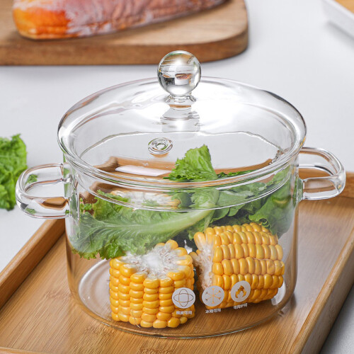 Premium Thickened Clear Stockpot Leak proof Lid Designs-1900ml 1