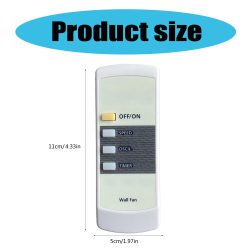 Wall Mounted Fan Remote Control Switches Receiver Replacement 2