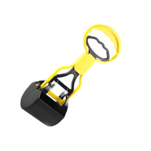 Portable Pet Poop Scooper, Durable Plastic Wide Application Dog Poop Scooper with Long Handle, Dog Pooper Scooper Scooper for Dogs, Yellow