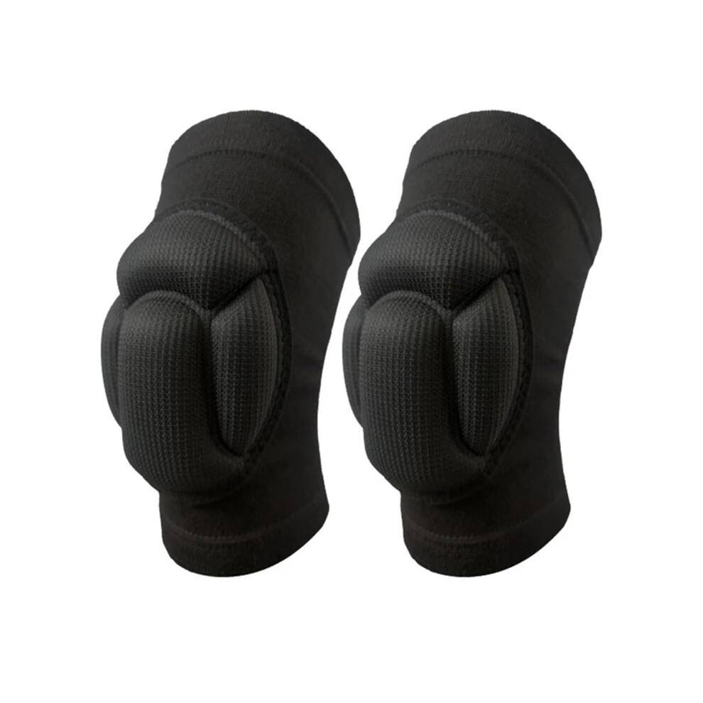 Sport Knee Pads Thickened Protection Elastic Knee Support Basketball Brace (Xl) Black 9426802095623