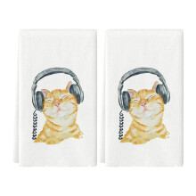 Decoratieve microvezel handdoek kattenmotieven-Patroon 1