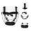 2Pcs Versatile Taekwondo Headgear with Shockproof Detachable Face Mask 8