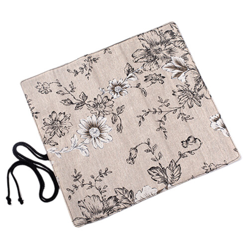 bolsa estampado peonía , 20 ranuras, lona duradera