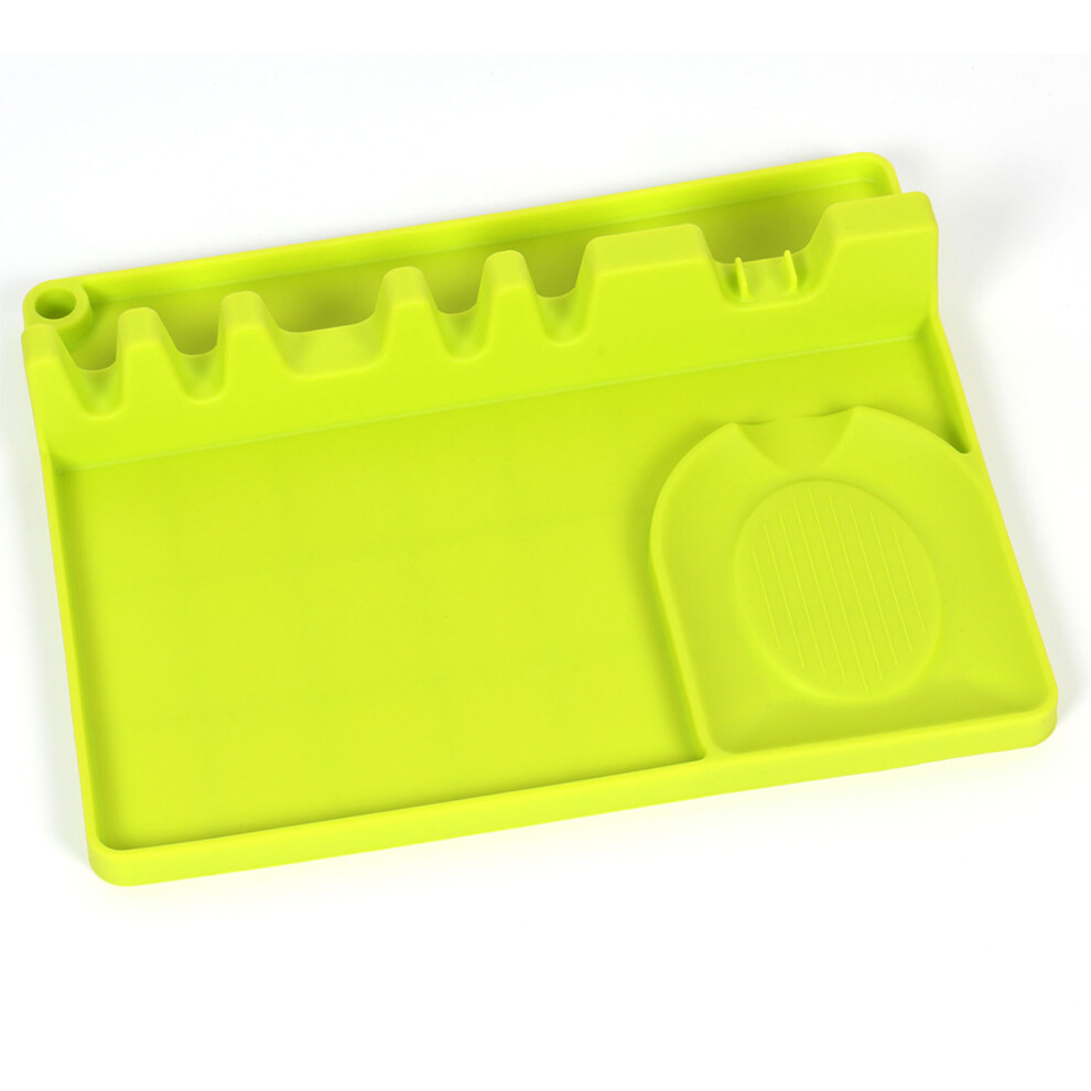Non-Slip Silicone Utensil Rest, Mess-Free Cooking With Multi-Tool Convenience For Your Kitchen Counter, Large Size For Multiple Utensils, Easy To Clea 9437117080938