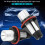 High Performance LED Angel Eyes Halo Rings Energy Efficient White Marker Lights Compatible w/ BMW E39 E53 E60 E63 E64 E65 E66 E87 Models 8