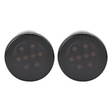 Gelbe LED-Blinker mit Tagfahrlicht-Halo, getönten Frontblinkern und Parkleuchten für Jeep Wrangler JKU (2007–2018). Verbesserter interner