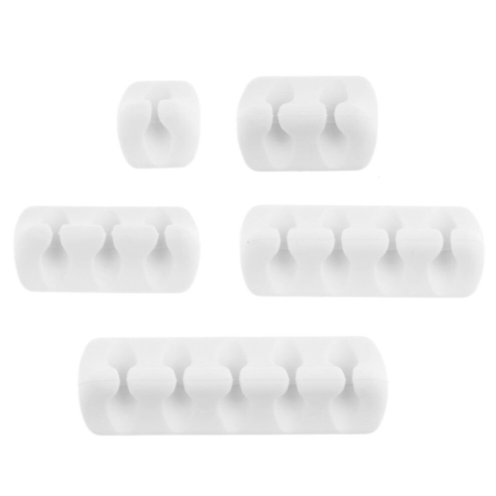 Silicone Cord Keeper For Usb And Power Cords, Silicone Data Cable Retainers With Multi-Hole Designs For Desktop Wire Organizer, Durable Flexible Wire 9198585324947