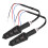 LED Lamps4Motorcycles Διαδοχικά πορτοκαλί φλας Ρευστά φώτα φλας Μοτοσικλέτα Σκούτερ 3
