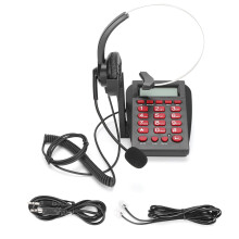 Telefónne slúchadlá s potlačením hluku, vylepšená verzia, binaurálne slúchadlá, telefón do call centra s číselníkom, krištáľovo