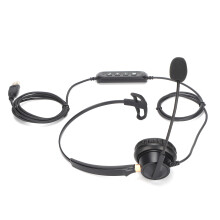 Ergonomisches Design, professionelles USB-Headset mit Breitband-Audiolösung und kristallklarer Klangqualität für mühelose Kommunikation in jeder