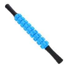 Foam roller massage stick, forearm roller, exercise roller, manual back massage tools, trigger point massage roller, blue PVC.