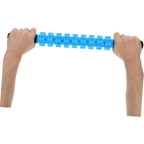 Foam roller massage stick, forearm roller, exercise roller, manual back massage tools, trigger point massage roller, blue PVC. 2