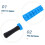 Foam roller massage stick, forearm roller, exercise roller, manual back massage tools, trigger point massage roller, blue PVC. 2