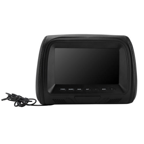 Reprodutor de vídeo LCD de 7 polegadas com encosto de cabeça ajustável e controle remoto sem fio; sistema de entretenimento para os bancos 2