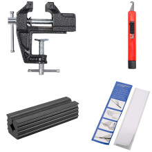 Simple and quick replacement set for golf grips, professional replacement set with band clamp, golf club grip set