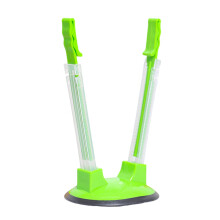Freezer bag holder, secure nonslip base, adjustable clip, kitchen, meals, preparation, organizer, storage shelf