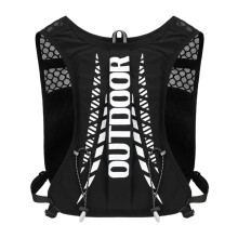 Hydration Vest, 5L Water Backpack for Cycling Adjustable Straps, Reflective Strips, Black B