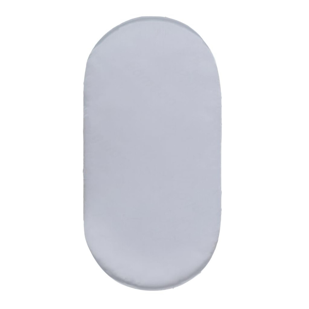 Bassinet Fitted Sheet for Basket, Fitted Sheet, Changing Mat, Cot Protector, Cover Lightgrey