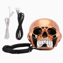 Teléfono de labios novedoso para el hogar y la oficina, teléfono de boca con cable de escritorio retro con sonido claro e interruptor de tono