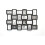 24 Multi Aperture ZigZag Black Photo Frame 86x57Cm 1
