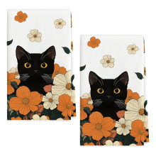 Cats Art High Absorbency Kitchen Cloth Safe For Kids-Pattern 2