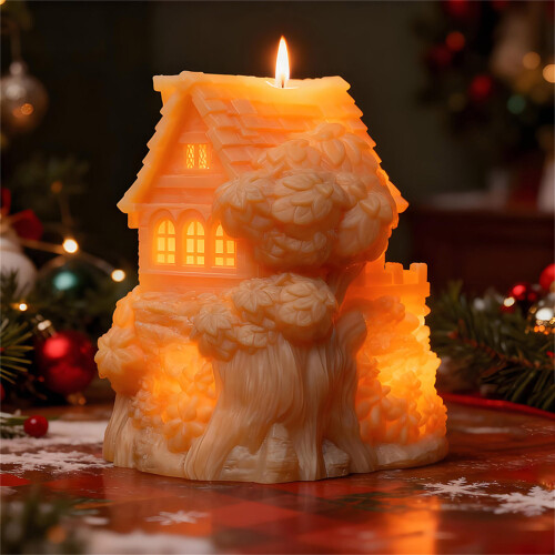 Reusable User Friendly Silicone Cottage Candle Mold For DIY-A 2
