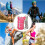 Lightweight Hydration Vest, Breathable Design, Adjustable Fit, Hot Pink 3