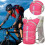 Lightweight Hydration Vest, Breathable Design, Adjustable Fit, Hot Pink 2