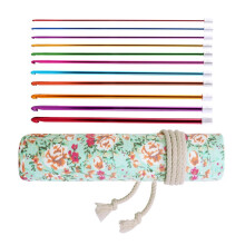 11Pcs 27cm Aluminum Tunisian Crochet Hook-27CM green pattern r