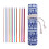 11Pcs Aluminum Tunisian Crochet Hook 27cm-27CM blue pattern ro 1