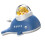 Interactive Pets Treat Dispenser Toy, Whale Shaped Feeder for 3