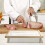 Wooden Noodle Drying Rack Air Circulation Board Space Saving Double Layer 4