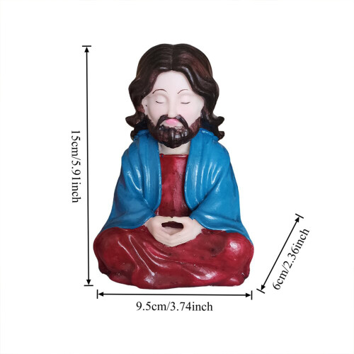 Jesus Christus-Statue, handbemalt, religiöse Figuren, 2