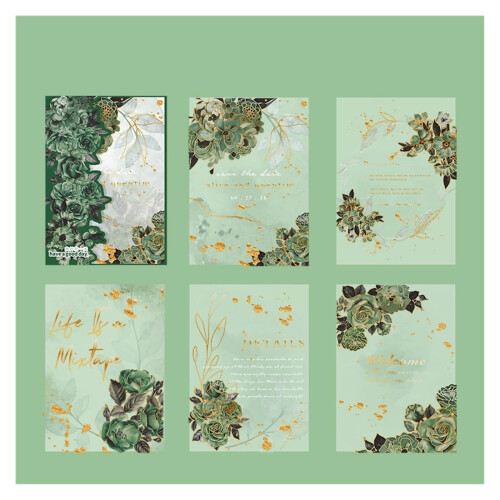Vintage Bronzing Translucent Paper Scrapbooking DIY Material (E)
