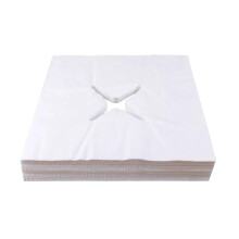 Disposable face hole table covers, 100 pcs cotton, spa massage bed liners