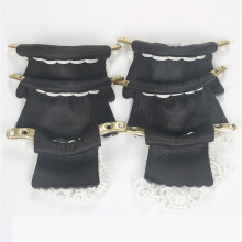 Pool table pocket, net, iron, cowhide leather, rail guide, slide rail, 1 SET