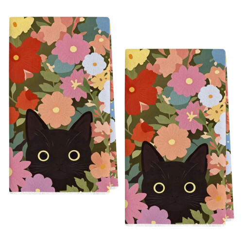 Artistic Cats Designs Mikrofaser-Küchentuch,-Muster 3