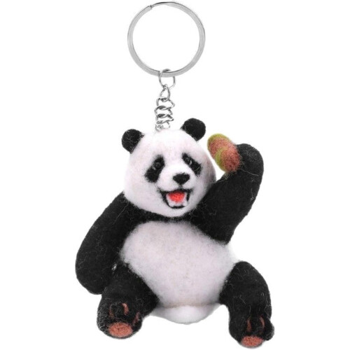 Panda Needle Felting Set With Needle, Wool, Protector For Beginners Fu Bao 2