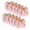 Anpassbare Goldfolien-Geschenkbox,-Rosa mit goldenem Gürtel 1