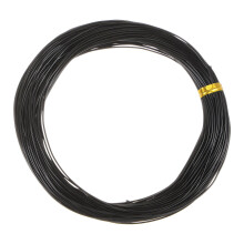 Bonsai Training Wire 0.8mm 60m Anodized Aluminum Corrosion Protection Black Pack of 2
