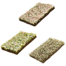 3Pcs Realistic Mini Plant Clusters 11mm Flexible Crafting for-D