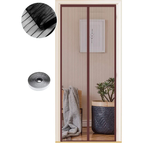 Magnetic Screen Door, High-Quality Fabric Ensures Durability And Flexibility, Automatic Close For Seamless Entry And Exit