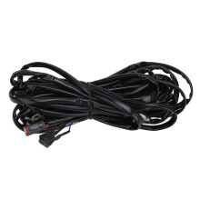 Tacar Úim Sreangaithe Barra Solais LED Breiseán & Súgradh Cumhacht Ualaigh 16AWG Tromshaothair DC12V Cosaint Ciorcaid Ghearr Comhoiriúnacht